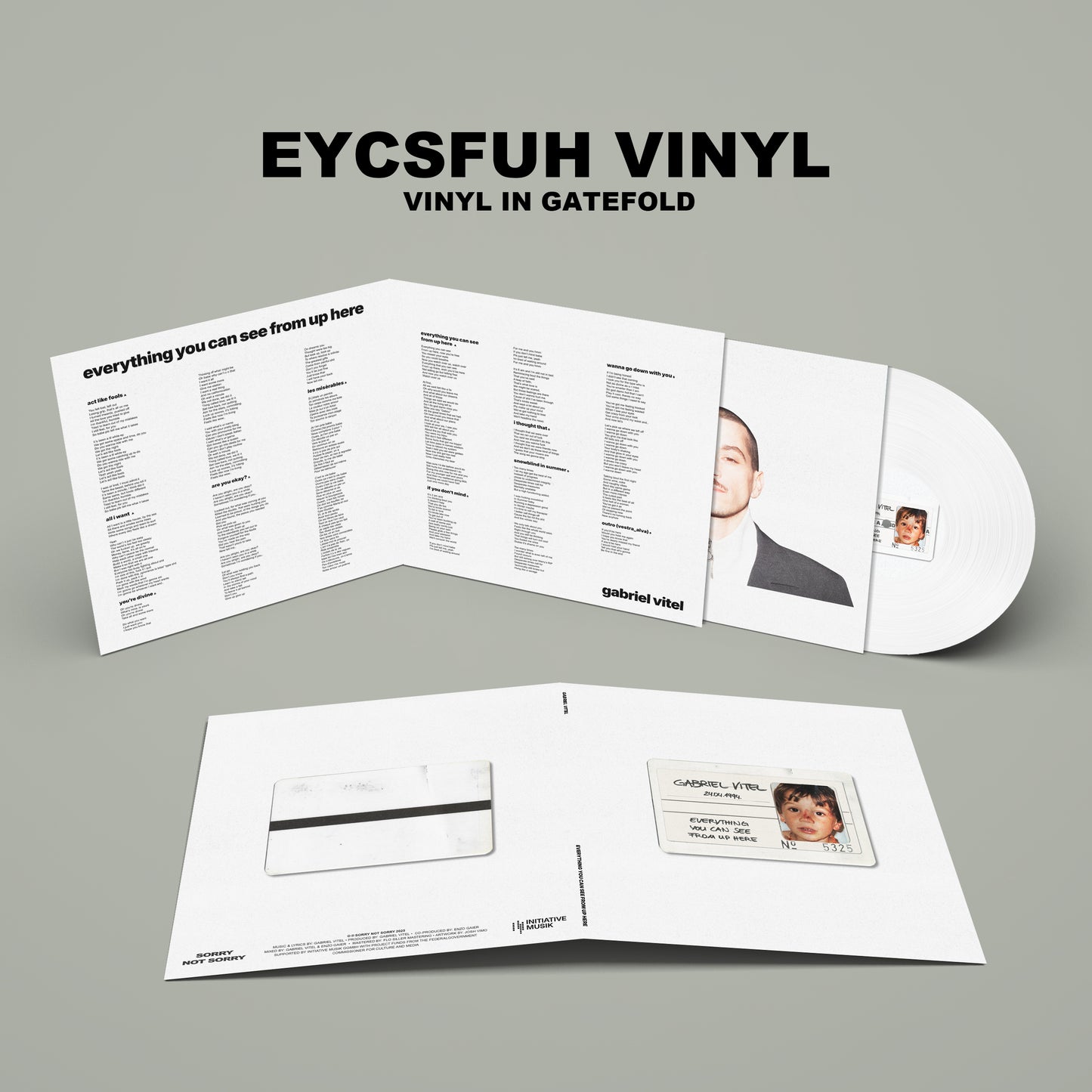 Pre-Order "EVERYTHING YOU CAN SEE FROM UP HERE " Vinyl